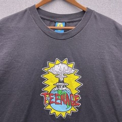 Teenage T Shirt Mens 2XL Have A Nice Day Earth Nuke Bomb Smoke Cloud SS Y2K