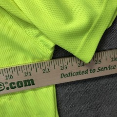 Carhartt Shirt Mens LT Yellow Hi Vis Reflective Pocket Safety Work Tee Top