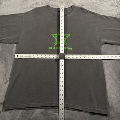 Vintage 90s District Threads T-Shirt Mens XL Charcoal Gray Cotton Be A Rockstar