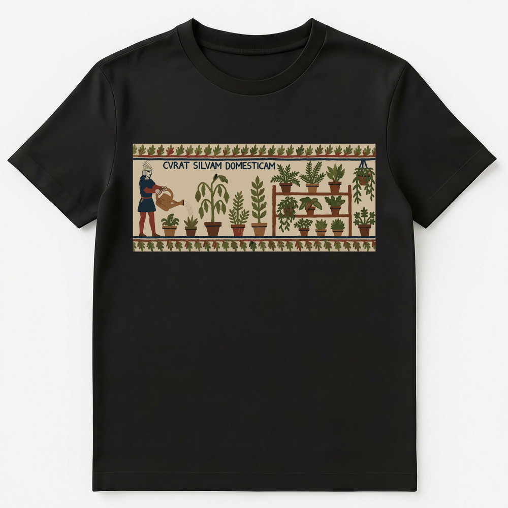 Houseplant Enthusiast Medieval Tapestry Unisex T-Shirt