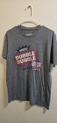 Dubble Bubble Don’t Burst My Bubble Retro T-Shirt – Gray – Tee Luv Size Medium