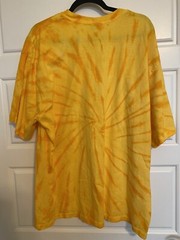 District Threads Men’s Yellow Orange Tie Dye 100% Cotton T-Shirt Size 2XL
