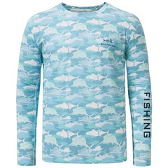 Men’s Camo Fishing Shirts UPF 50+ Long Sleeve Quick Dry Lightweight T-Shirts …
