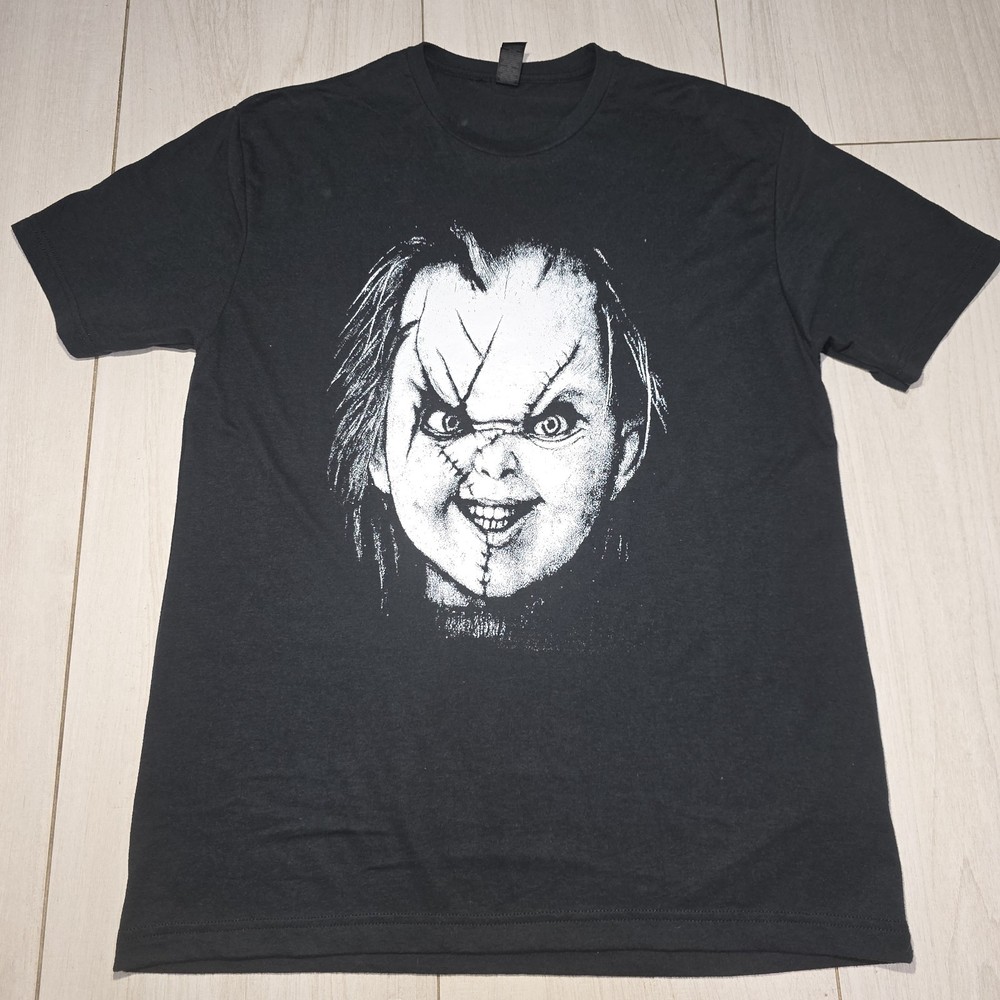 Gildan Softstyle Tri-Blend Graphic Print Black Jersey T-Shirt Men’s L