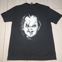 Gildan Softstyle Tri-Blend Graphic Print Black Jersey T-Shirt Men’s L