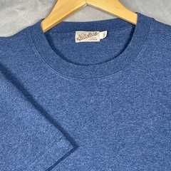 Non Stock Knitting Mill Mens XXL Blue USA Cotton Heavyweight T-Shirt 3660 NS