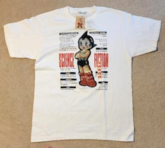 Astro Boy Tezuka Mighty Atom 3D Hologram Men’s White T Shirt Size L Japan