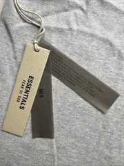 ESSENTIALS Fear of God Gray Jersey Logo Crew Neck T-Shirt OVERSIZED LARGE