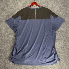 Spyder Active Tee Shirt Mens XXL Blue Short Sleeve Crew Neck Reflective Proweb