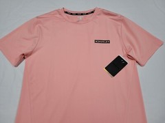Hurley Mens Performance Essentials Block Logo Apricot Blush Multi Sports Shirt