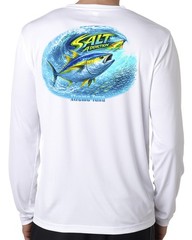 Salt Addiction Saltwater microfiber long sleeve dry fit style Tuna offshore mens