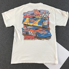 VTG 1998 Bad Boy Racing Shirt Mens Medium White Batesville Arkansas Cars #6255