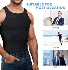 Shaperluv For Men Body Shaper Vest Compression Shirt Tank Fajas camisa de hombre
