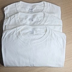 Hanes Men’s (XXL) White Long Sleeve 100% Cotton T-Shirt 3-Pack FREE SHIPPING