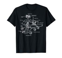 Mars Exploration Rover Retro Space Diagram Chart Blueprint T-Shirt