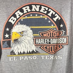 Harley-Davidson El Paso, Tx Barnett Light Gray Long Sleeve Logo Shirt. D1