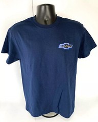 Chevy Tri-Five T-Shirt – Blue w/ 1955-1957 Bel Air 150 210 Drive In Scene