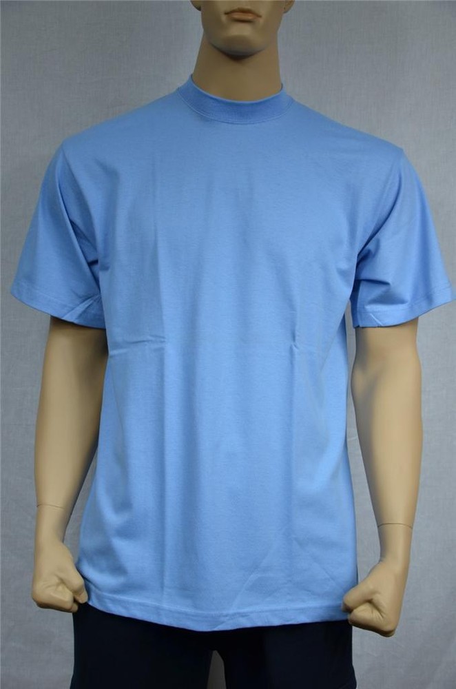 1 NEW SHAKA WEAR SUPER MAX HEAVY WEIGHT T-SHIRT SKY BLUE TEE PLAIN S-5XLT