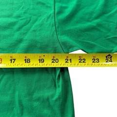 Hanes Heavyweight 50/50 Blank Green T Shirt Adult Large Single Stitch Cotton Tee