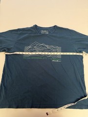 Eddie Bauer Men’s XL Blue Graphic T-Shirt Cotton Short Sleeve