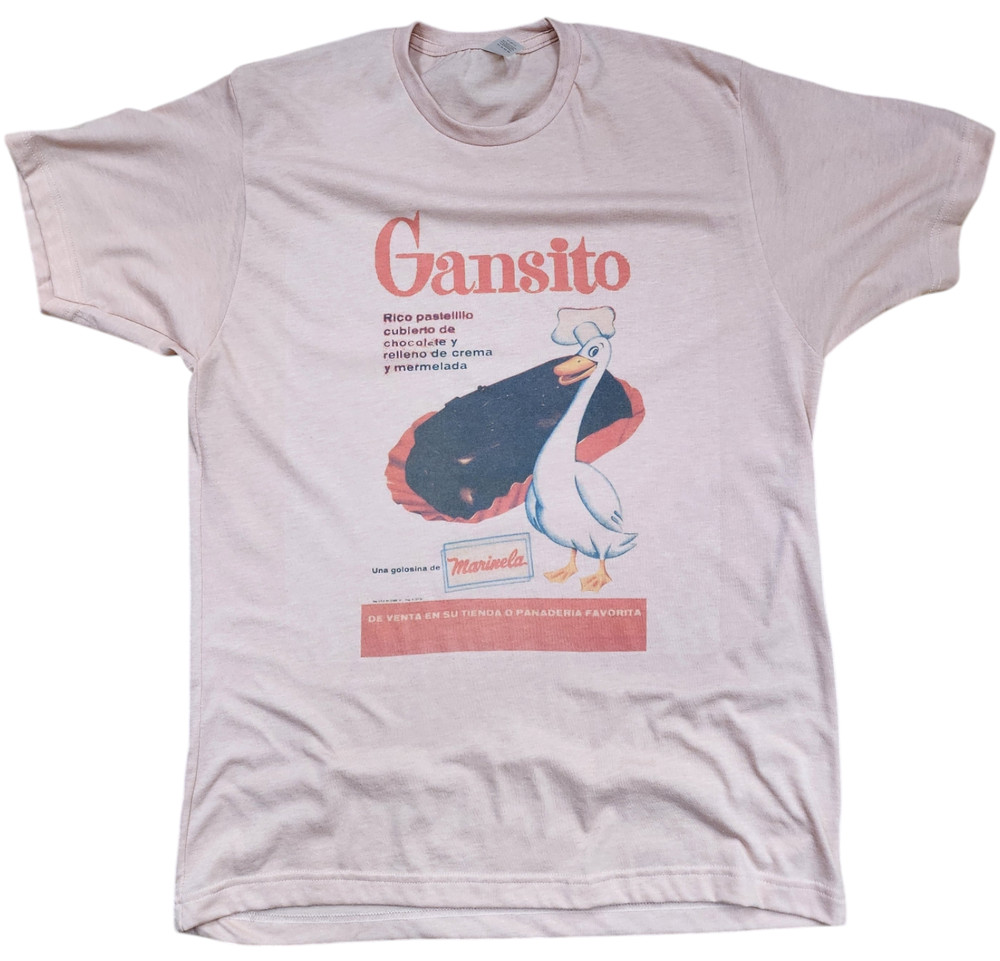 Men’s 1957 Mexican Gansito t-shirt marinela color vintage peach gift