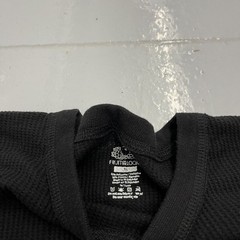 Vintage Y2k Fruit of the Look Black Long Sleeve Thermal