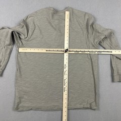 Carbon2cobalt Shirt Men Medium Green Henley Long Sleeve Cotton Casual Top M