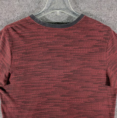 Nike AOP Shirt Mens XL Maroon Dri-Fit Spell Out All Over Print Short Sleeve
