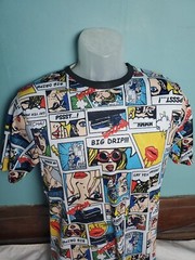 Oh Snap! Drill Clothing Co Boom Comic Book All Over TShirt Men’s Size Medium M
