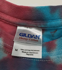 New Tie Dye Men’s T-Shirt Red Blue Adult Medium Multicolor Summer Spider