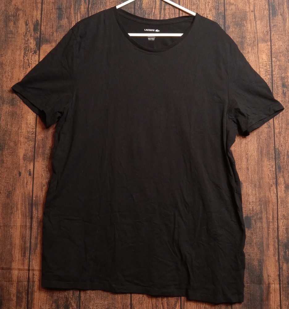 Lacoste Men’s Underwear Base Layer T-Shirt short Sleeve XXL Black