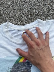Beautifully 1990s distressed chinna reggae concert shirt