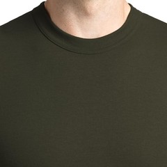 Soffe Men’s 3 Pack USA Poly/Cotton Military Tee, OD Green, Large