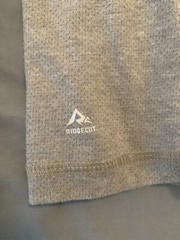 RIDGECUT TOUGHWEAR 2X-LARGE MEN’S LONG SLEEVE THERMAL GRAY POCKET