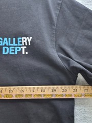 Gallery Dept Souvenir T Shirt Mens Large Black Cotton Logo Printed Relaxed Fit