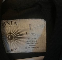 ANTA Capsule Men’s Graphic Print Long Sleeve Cotton T-Shirt Black White Size L