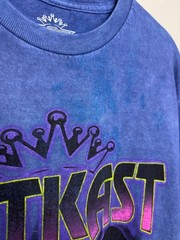 OutKast Medium Andre 3000 Big Boi T-Shirt Blue Mineral Wash Crewneck Cotton NWOT