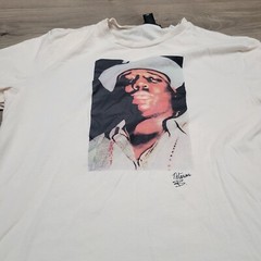 Notorious BIG Biggie Shirt Men Small Beige 90s Music Rap Hip Hop Graphic Tee