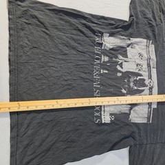 Vintage True Love & False Idols Skeleton Band Graphic T-Shirt Men L Faded Black