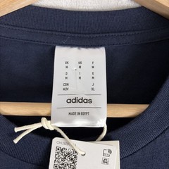 adidas Men’s Essentials 3-Stripes Tee Navy Blue White Size Medium GL3734 NWT