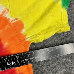 Port and Company Mens T-Shirt Size M Multicolor Tie-Dye Graphic Short Sleeve