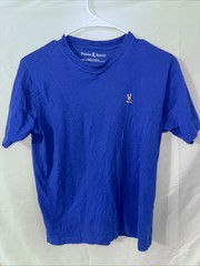 Blue Psycho Bunny boys classic crew neck tee shirt Size 18-20XL