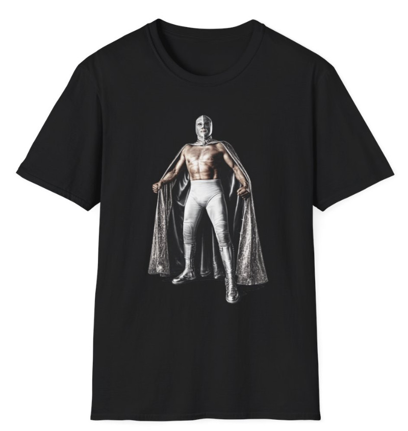 EL SANTO LUCHA LIBRE MEXICAN WRESTLING LEGEND LUCHADOR MASK T-SHIRT GRAPHIC TEE