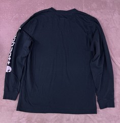 Carhartt Men’s Navy Long Sleeve Loose Fit Logo T-Shirt TK0231-M Size M