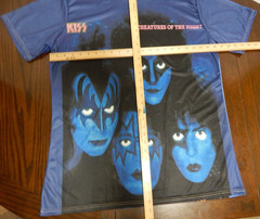 KISS Creatures of the Night All Over Print, Front and Back T-Shirt Size Large-XL
