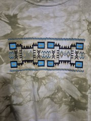 Vintage Southwestern “Geometric Pattern” Tie Dye Shirt – XL Native American Art
