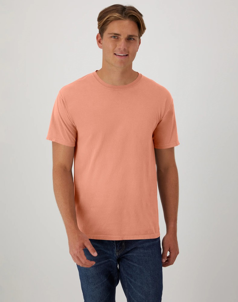 Hanes Adult Short Sleeve Tee T Shirt ComfortWash Garment Dyed Ring Spun Cotton