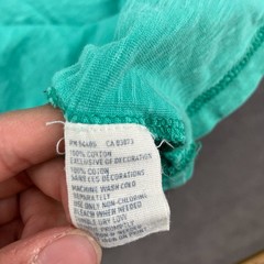 American Eagle Outfitters T Shirt Mens Large Aqua Embroidered Logo Athletic Fit