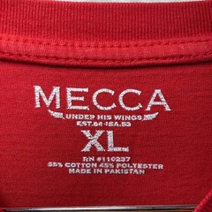 Vtg MECCA Shirt Mens XL Red Short Sleeve Geometric Lion Skater Streetwear Y2K