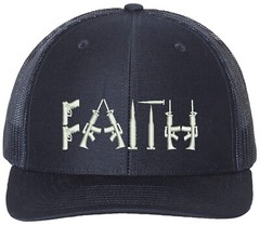 Faith Guns 2nd Amendment Richardson Embroidered One Size Fits All Trucker Hat